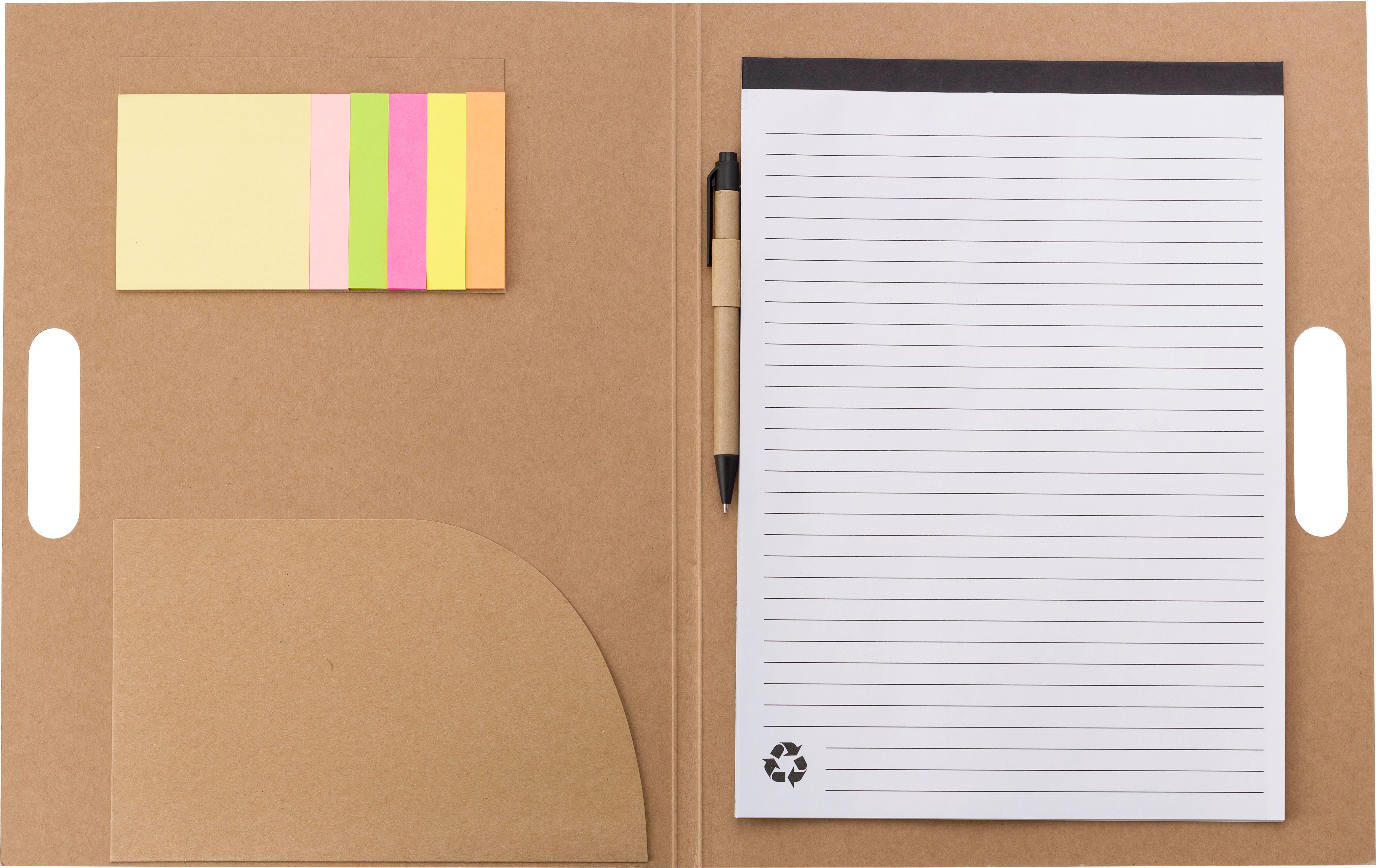 CarPETa de cartón con set de escritura Charlie
