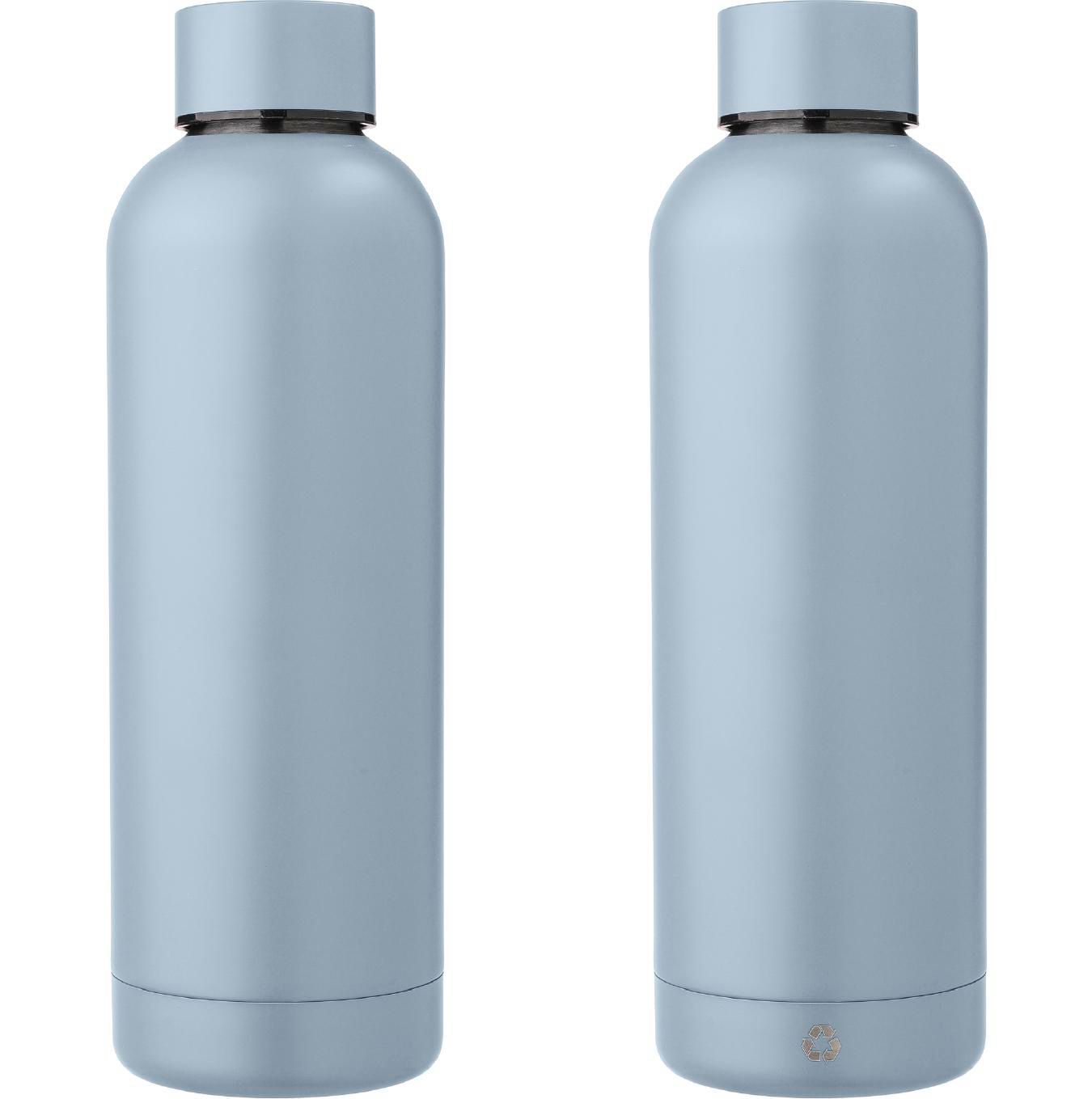 Botella de acero inox. reciclado Isaiah 500 ml