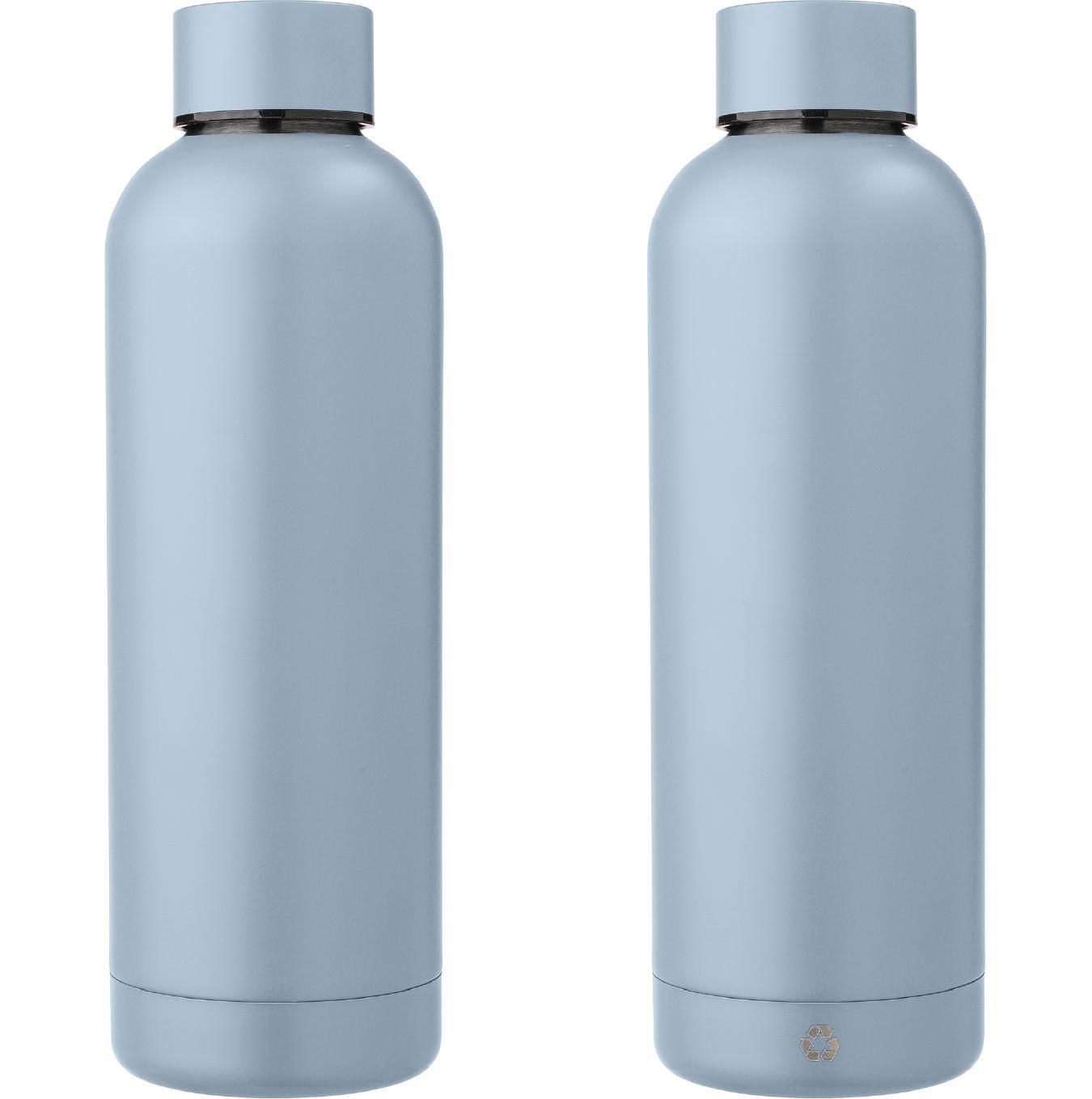 Botella de acero inox. reciclado Isaiah 500 ml
