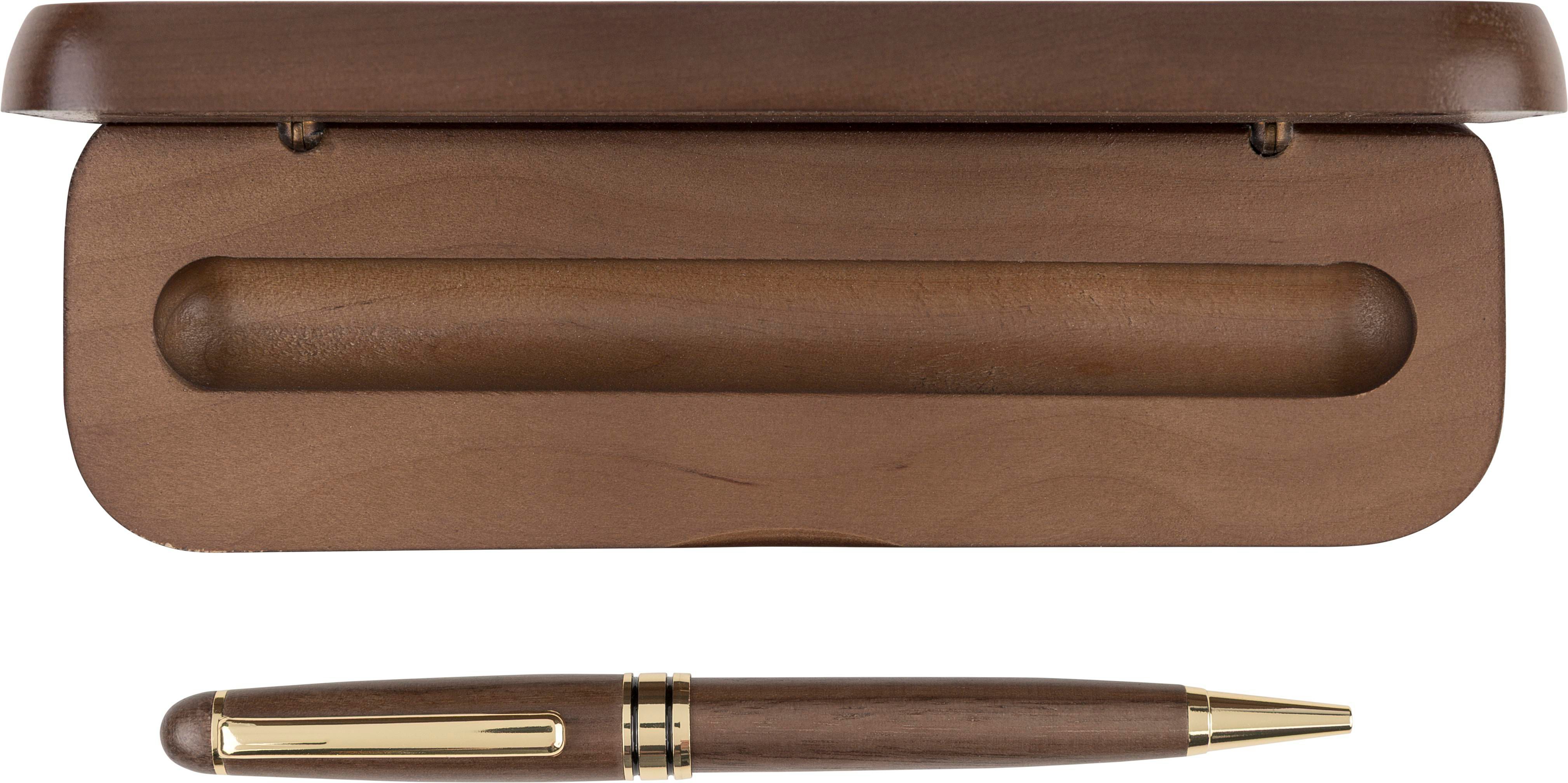 Walnut wooden twist ballpen Noa