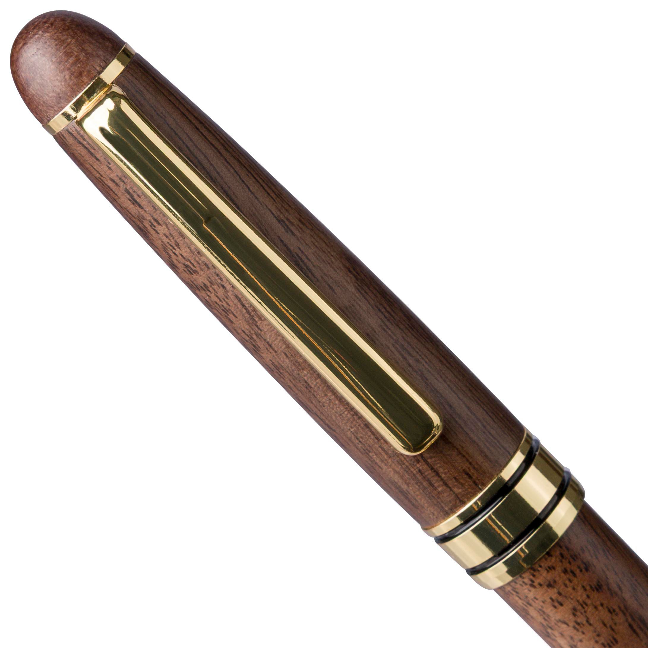 Set de escritura de madera de nogal Adelina