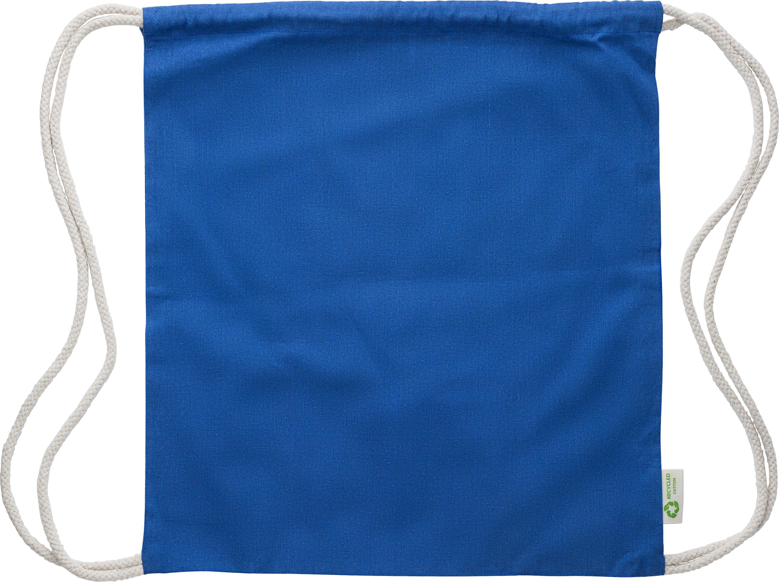 Recycled cotton (120 gr/m2) drawstring bag Joy
