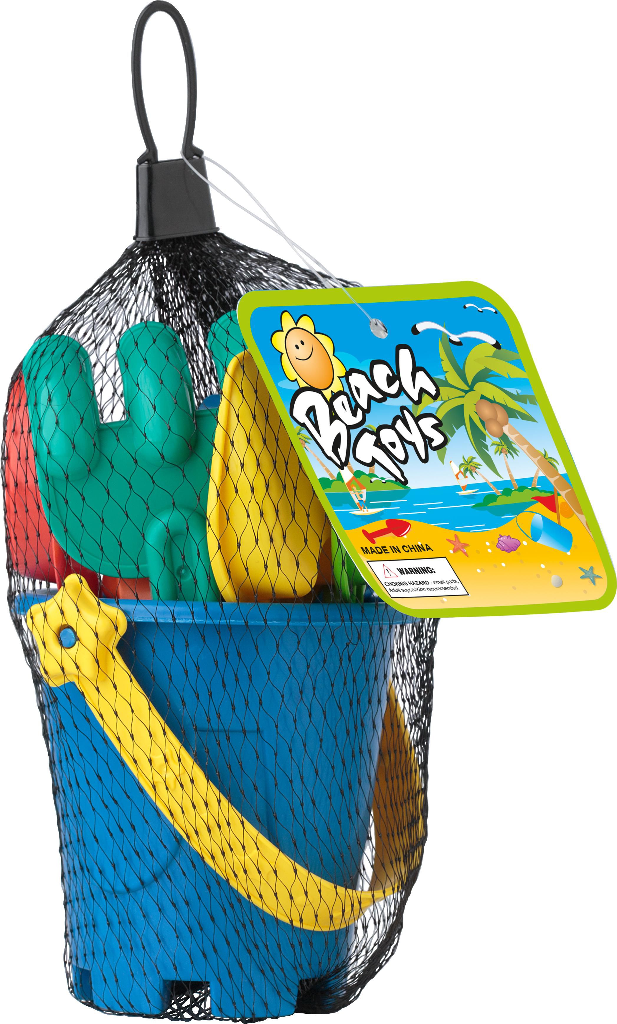 Cubo de playa de PP reciclado Mateo