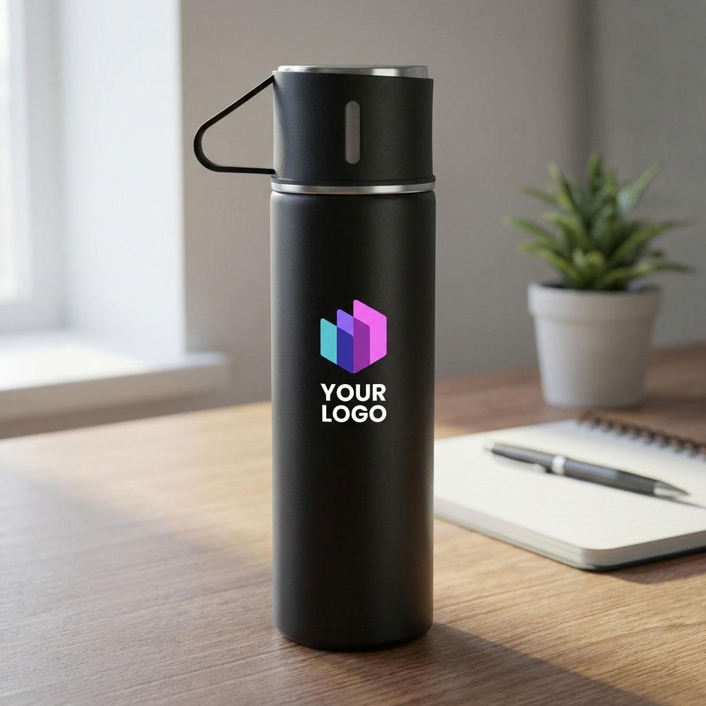 Termo y tazas de acero inox. Herbert