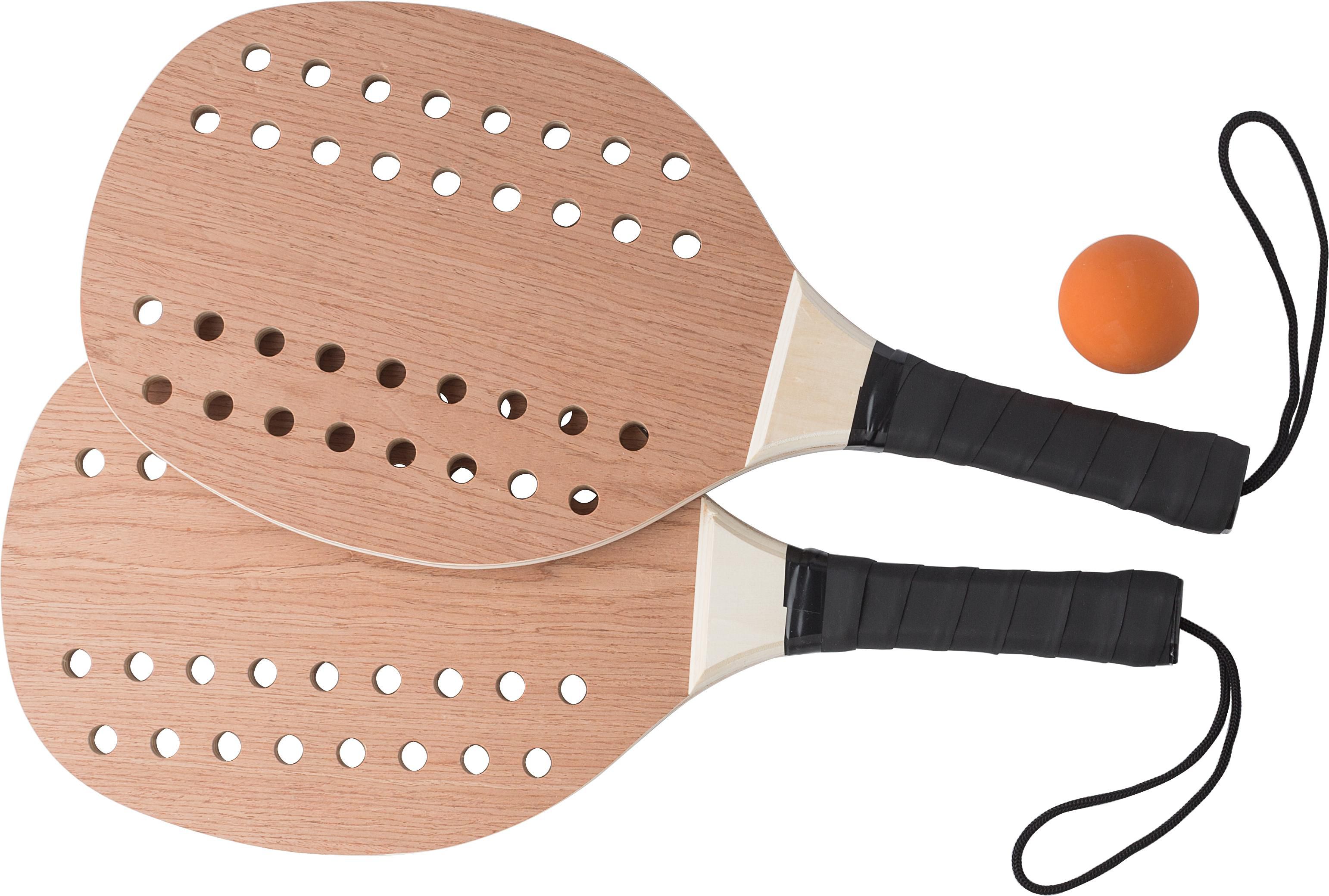 Set de palas de palisandro y pelota Sergio