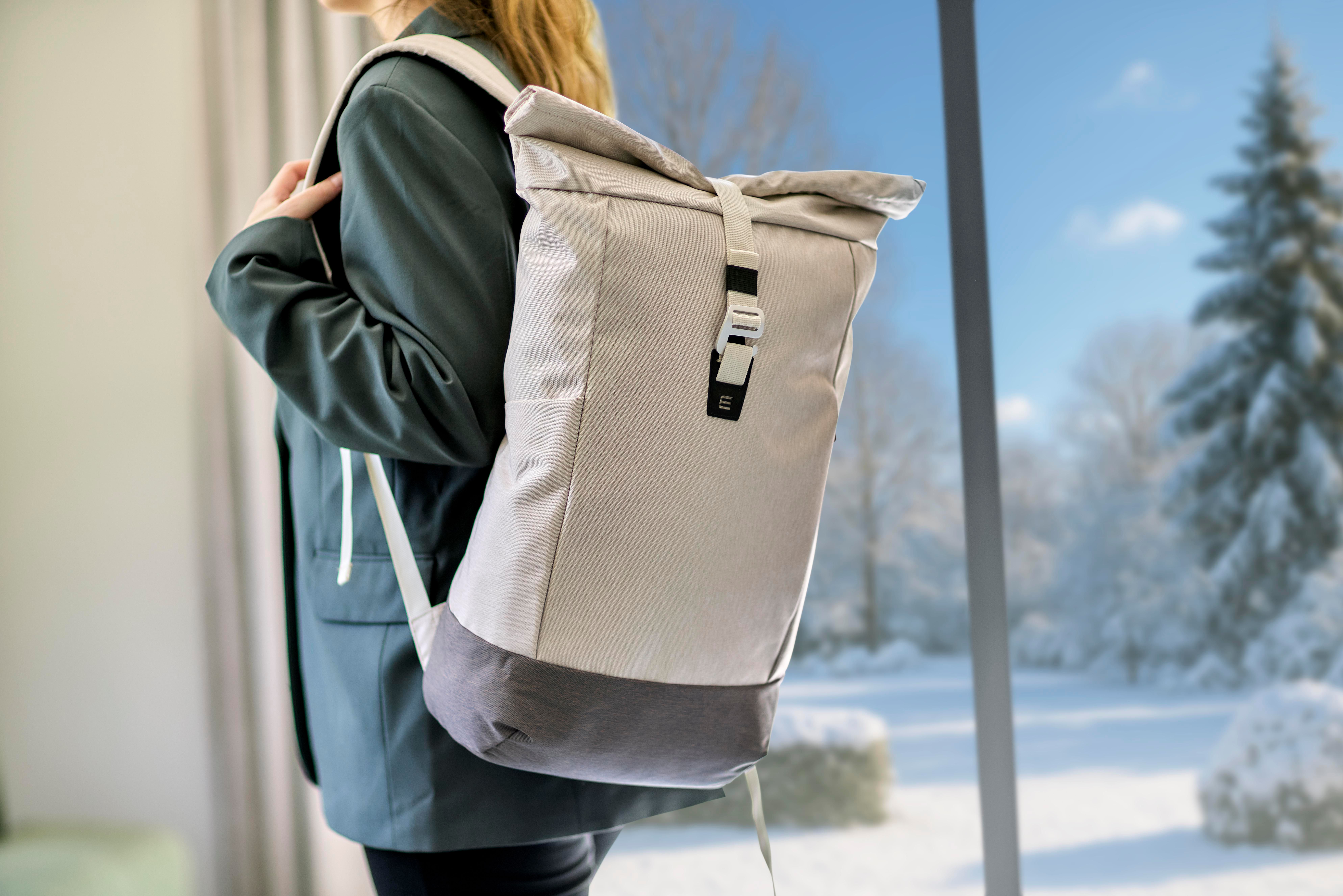 rPET (600D) roll-top backpack Marlene