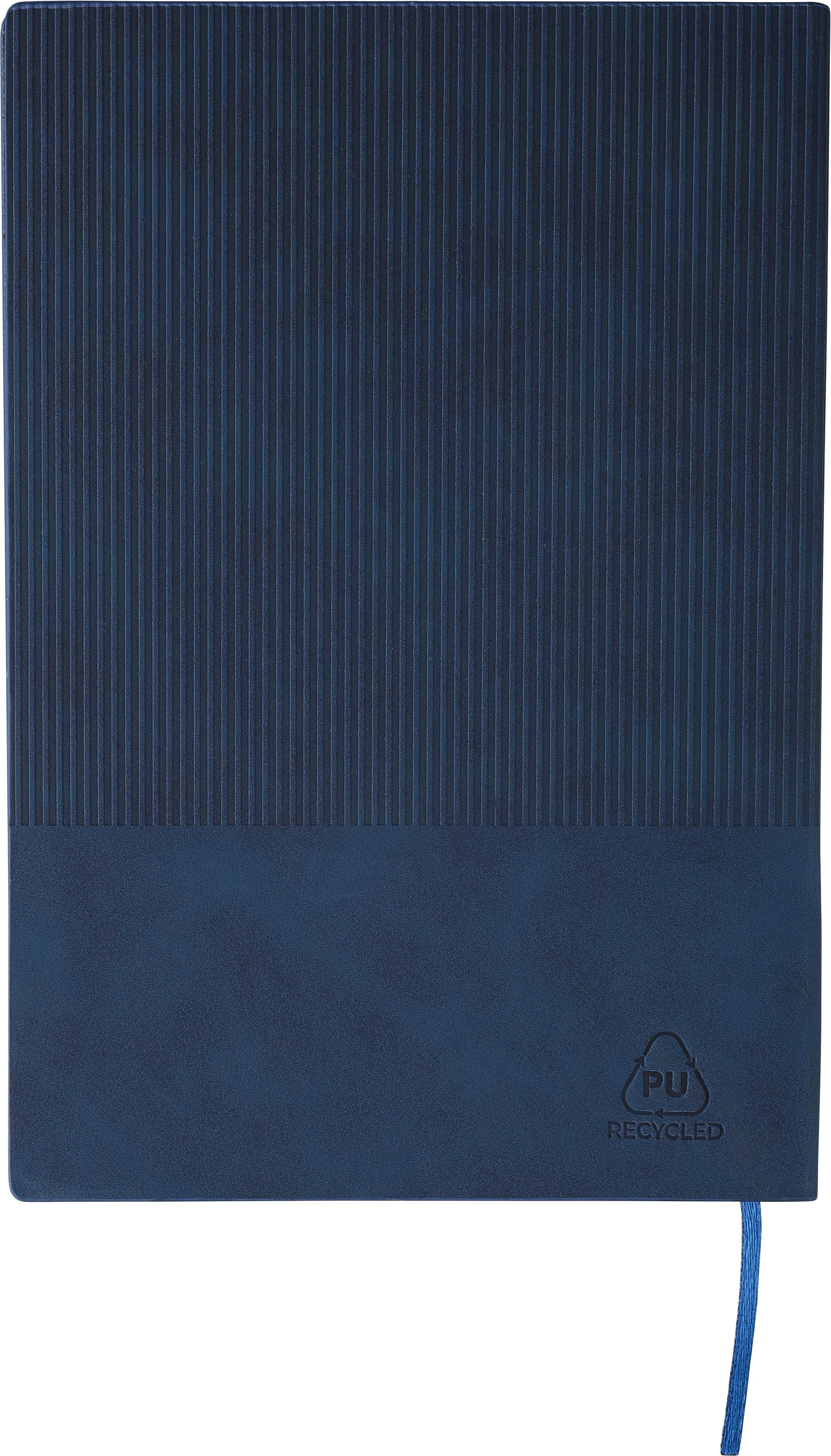 Recycled PU notebook (A5) and ballpen set Tarek