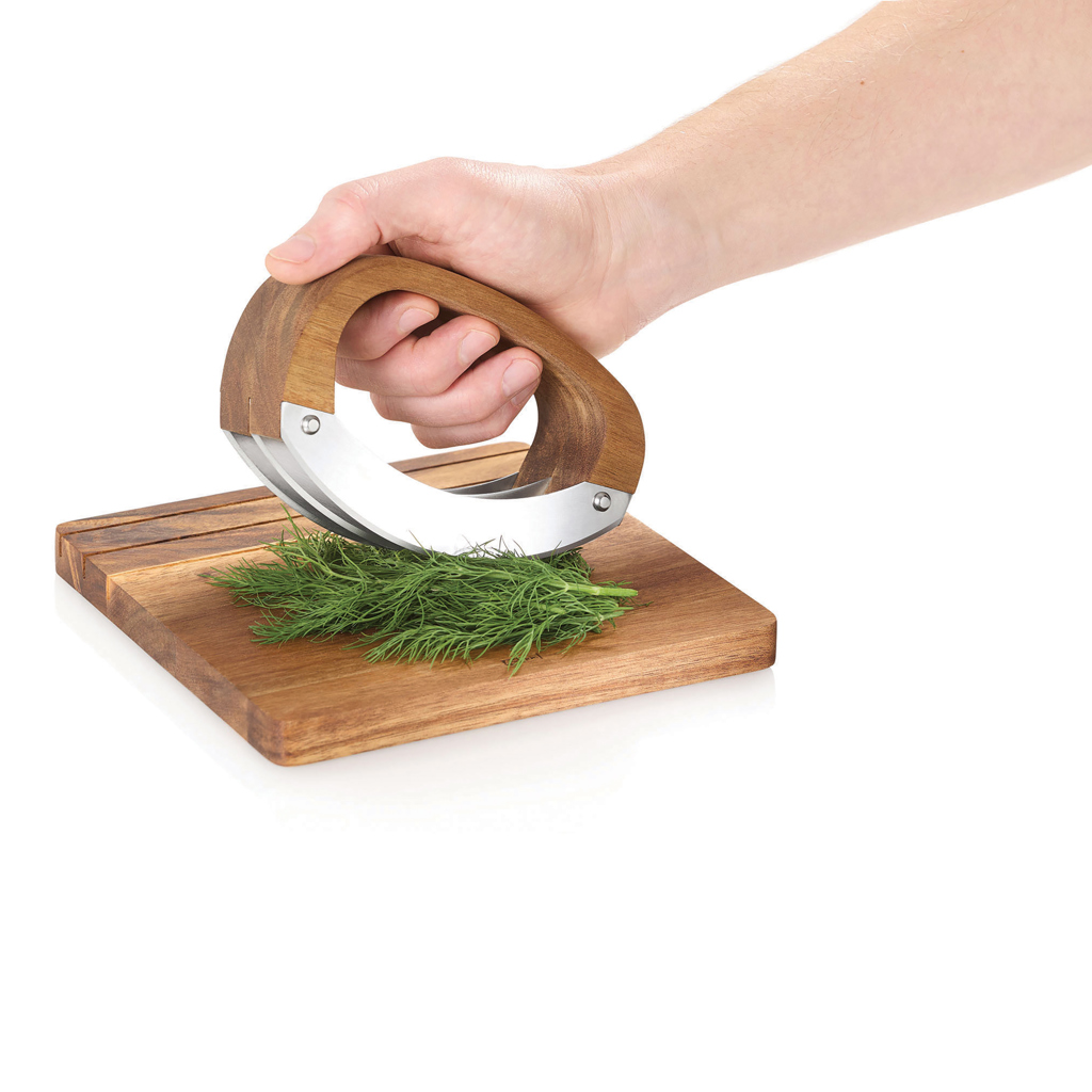 Cuchillo para picar AdHoc RoccaVerde con tabla de cortar