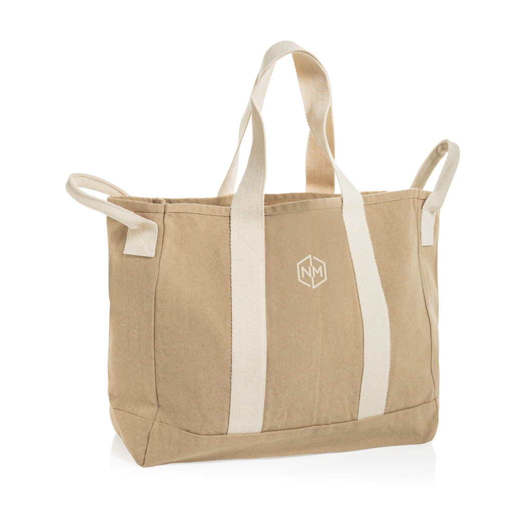 Bolsa playa BEAU AWARE™ lona reciclada 400 g/m² asa lateral