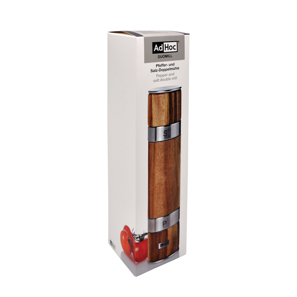 Molino doble AdHoc Duomill para pimienta y sal