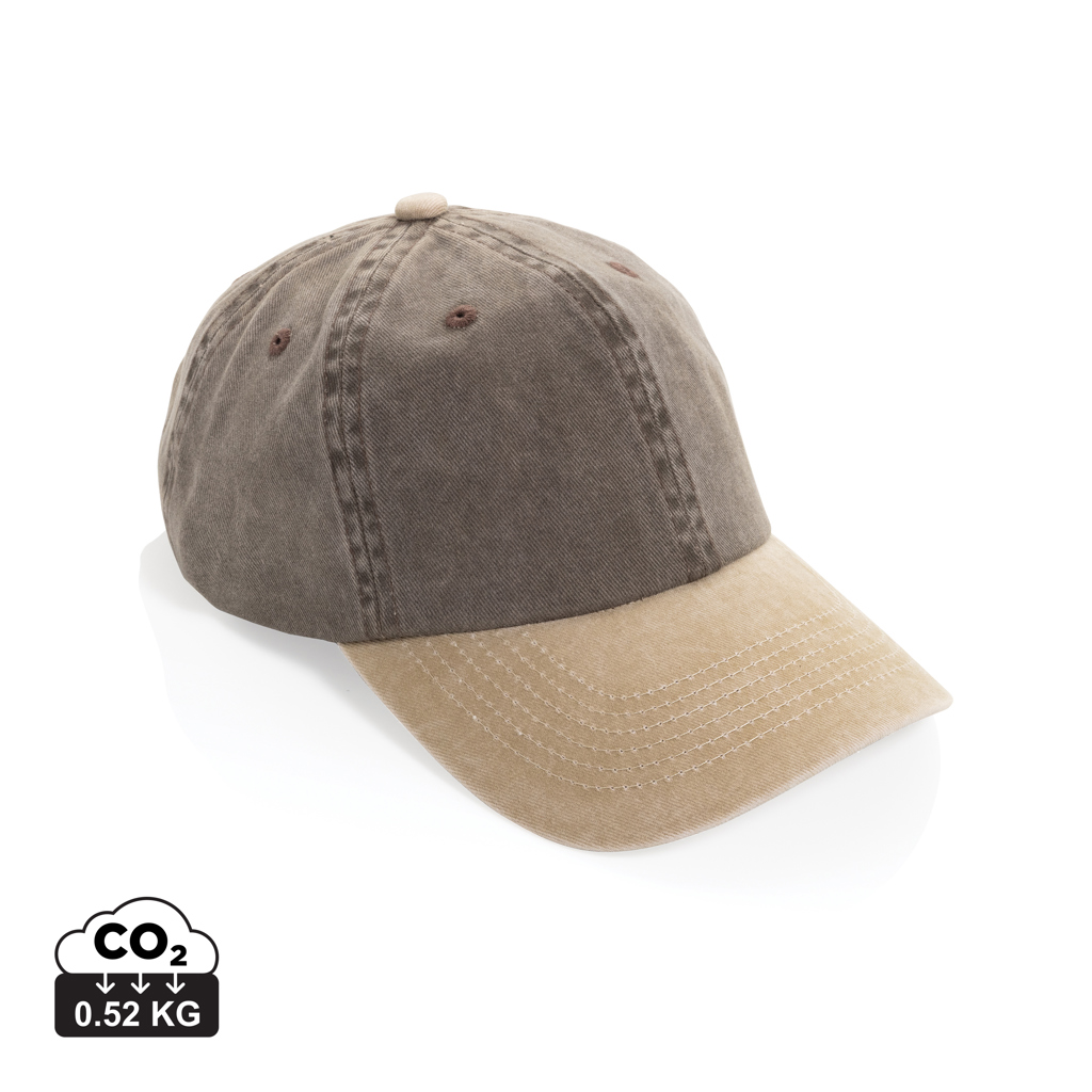 Gorra algodón bicolor 270 g/m² con 6 paneles BEAU AWARE™
