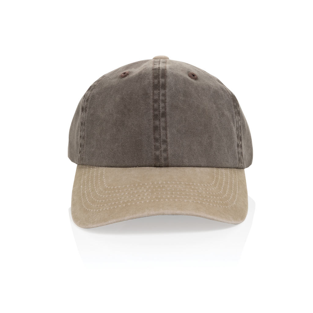Gorra algodón bicolor 270 g/m² con 6 paneles BEAU AWARE™