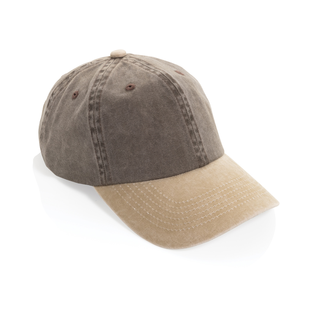 Gorra algodón bicolor 270 g/m² con 6 paneles BEAU AWARE™