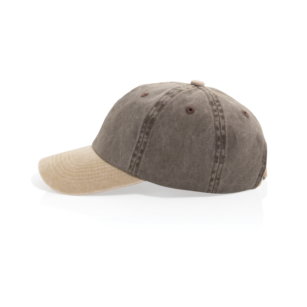 Gorra algodón bicolor 270 g/m² con 6 paneles BEAU AWARE™