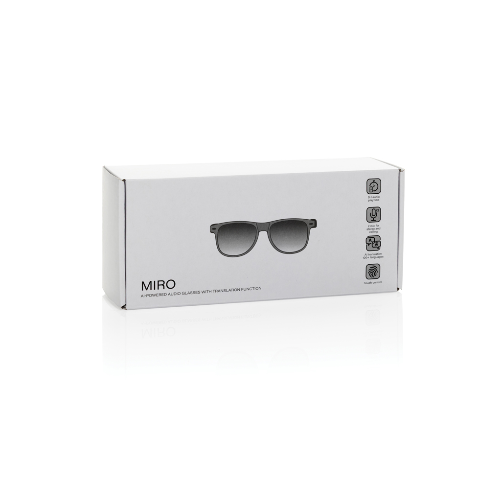 Miro AI-powered Audio Glasses with translation function