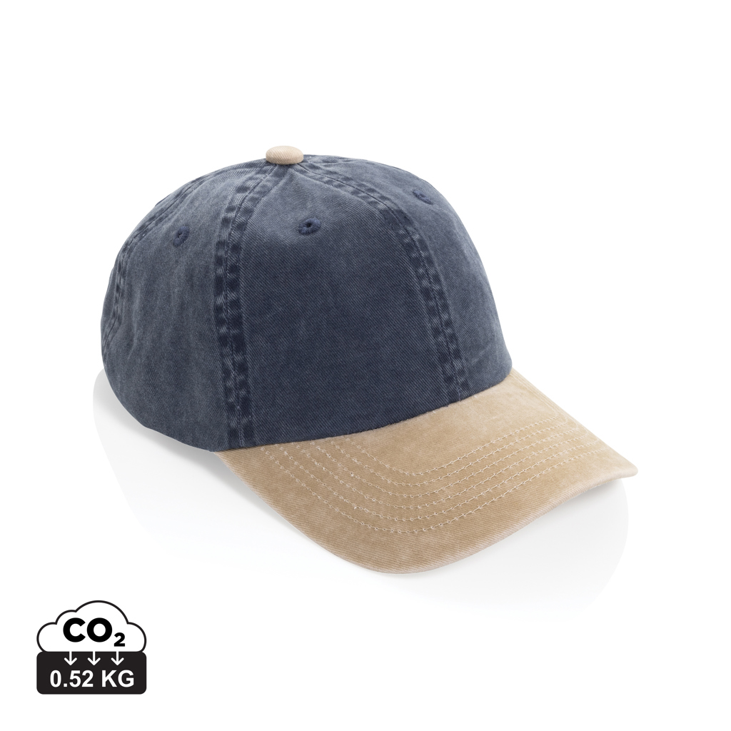 Gorra algodón bicolor 270 g/m² con 6 paneles BEAU AWARE™