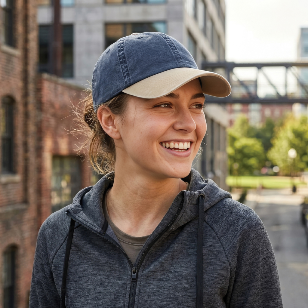 Gorra algodón bicolor 270 g/m² con 6 paneles BEAU AWARE™