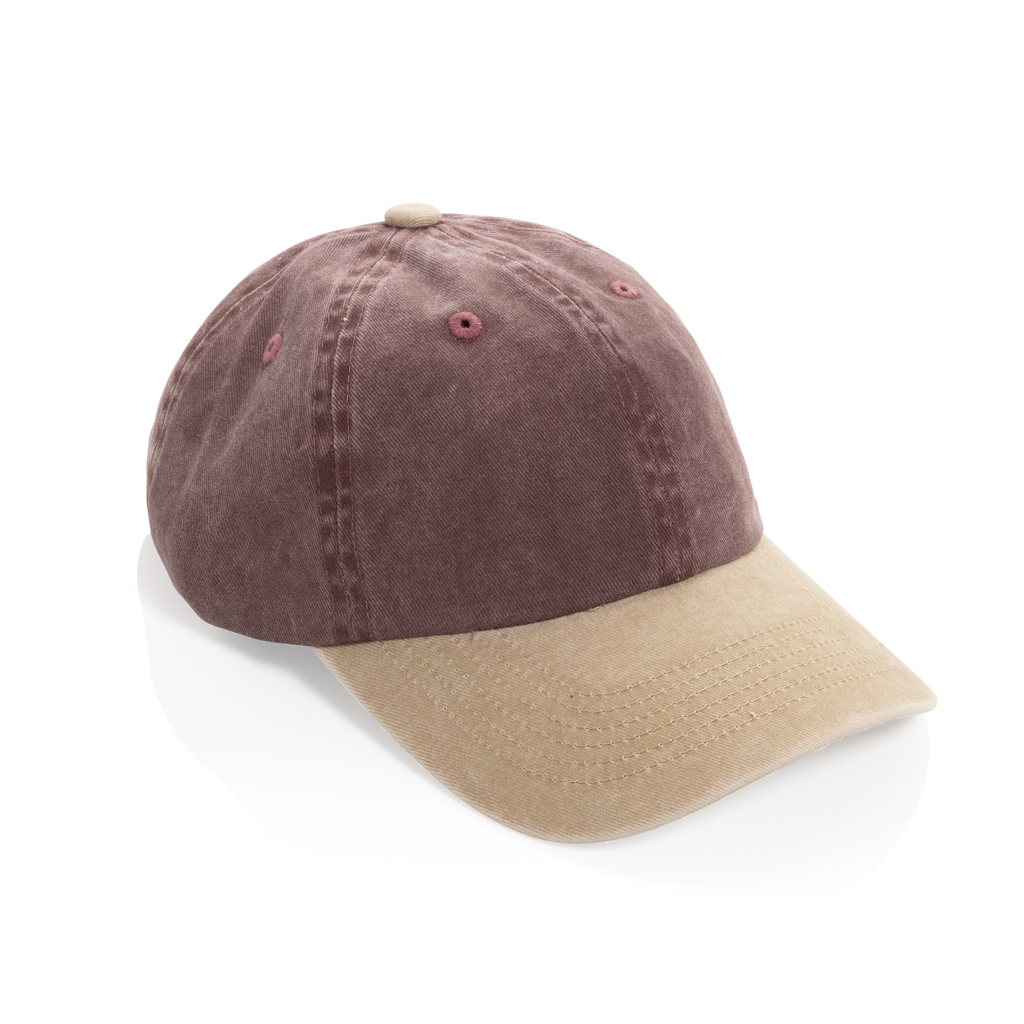 Gorra algodón bicolor 270 g/m² con 6 paneles BEAU AWARE™