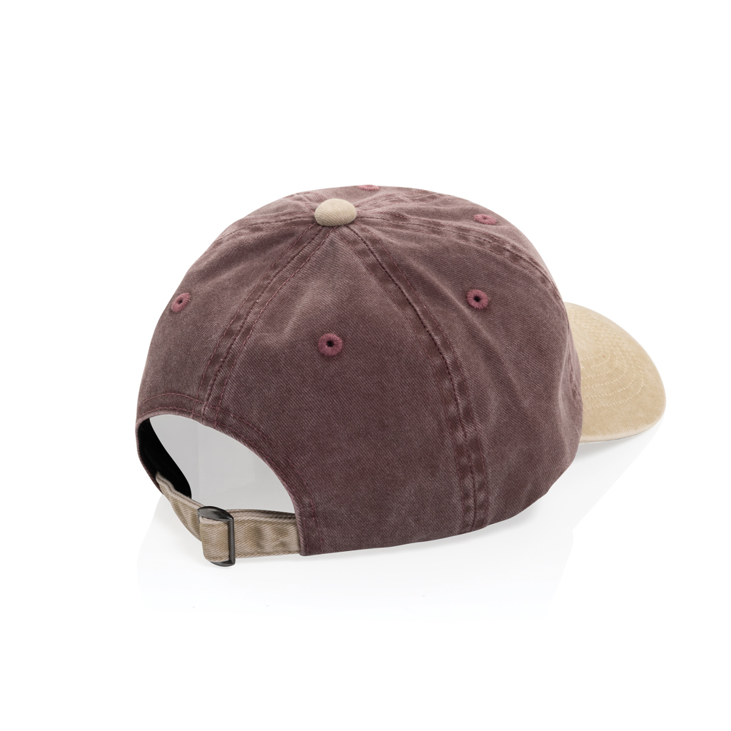 Gorra algodón bicolor 270 g/m² con 6 paneles BEAU AWARE™