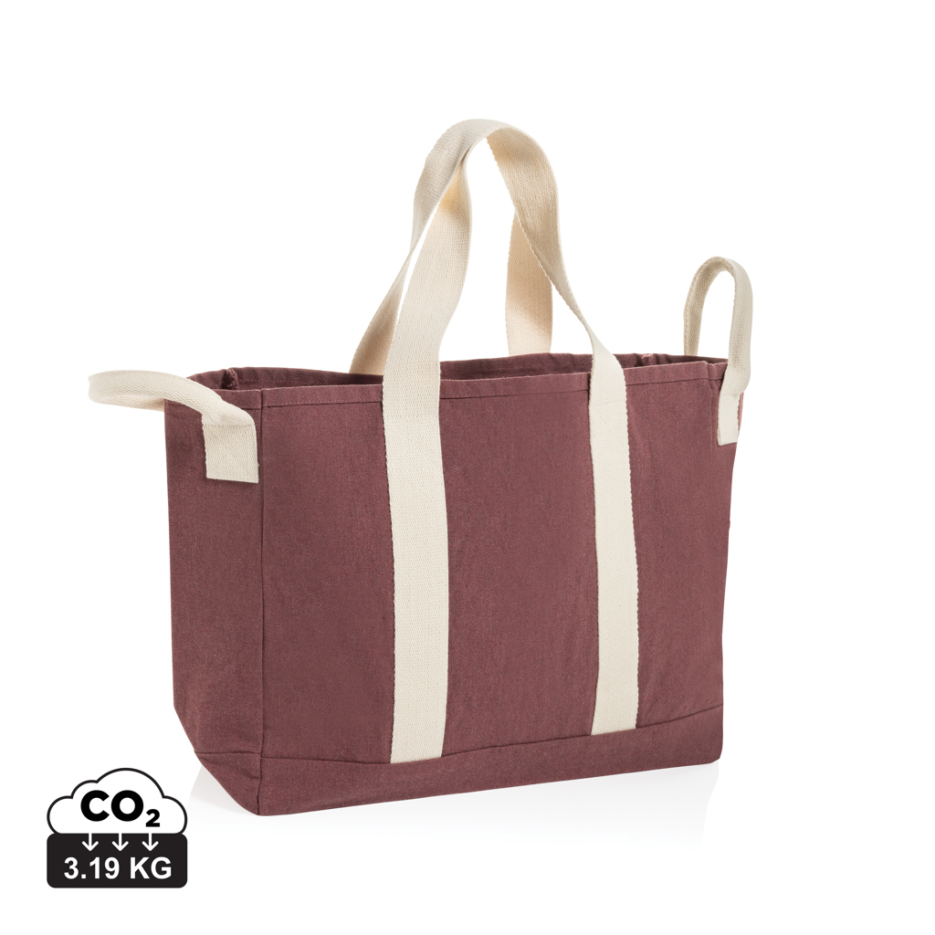 Bolsa playa BEAU AWARE™ lona reciclada 400 g/m² asa lateral