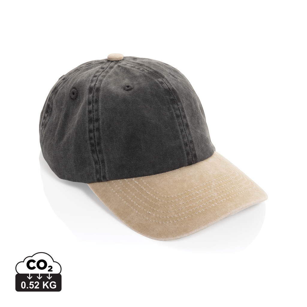 Gorra algodón bicolor 270 g/m² con 6 paneles BEAU AWARE™
