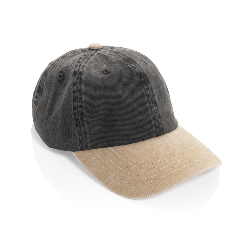 Gorra algodón bicolor 270 g/m² con 6 paneles BEAU AWARE™