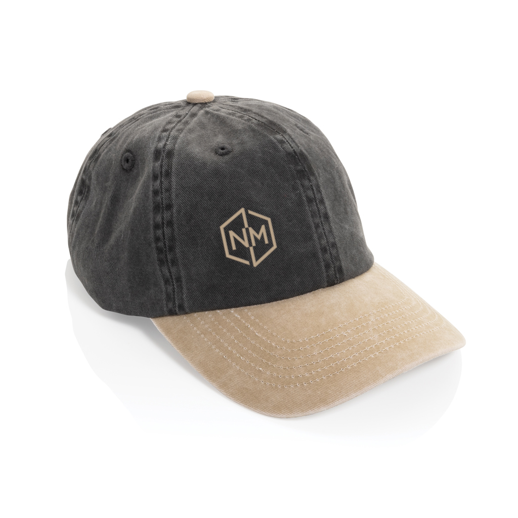 Gorra algodón bicolor 270 g/m² con 6 paneles BEAU AWARE™