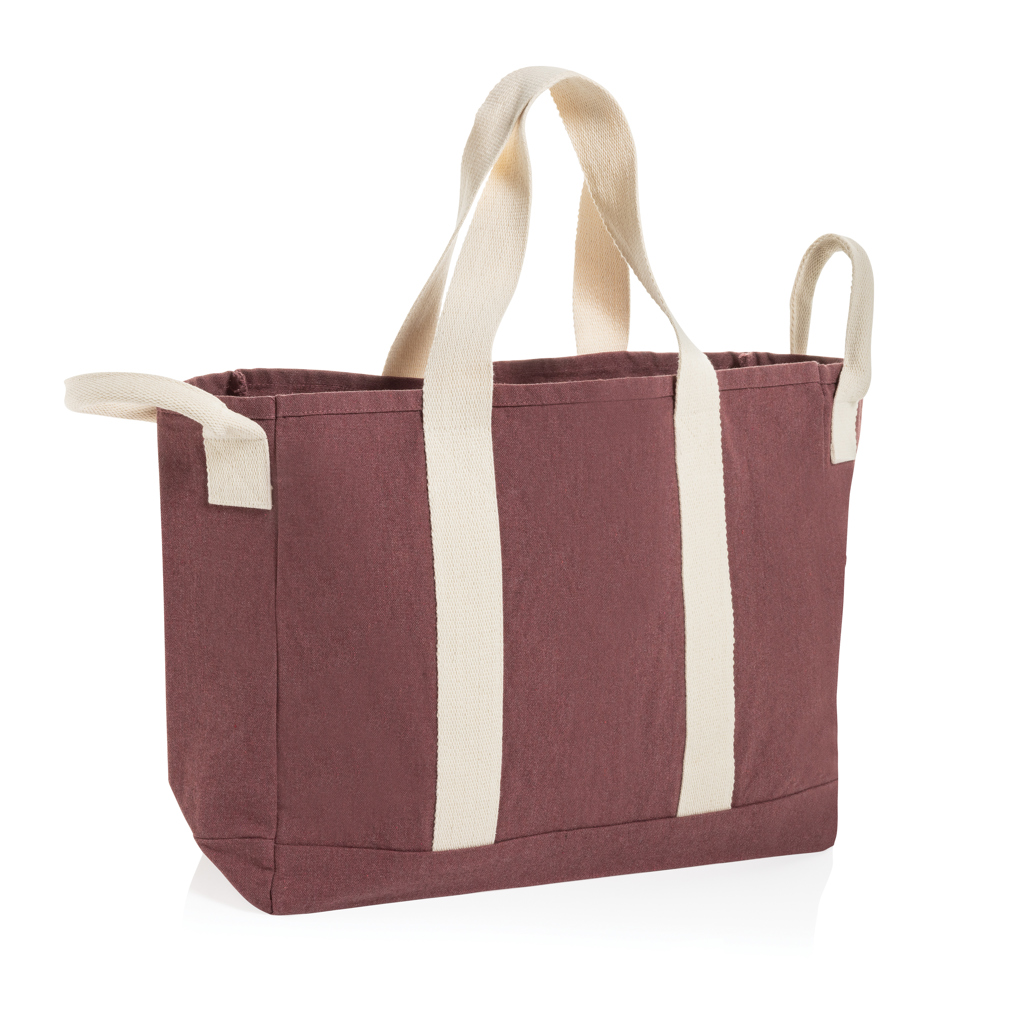 Bolsa playa BEAU AWARE™ lona reciclada 400 g/m² asa lateral