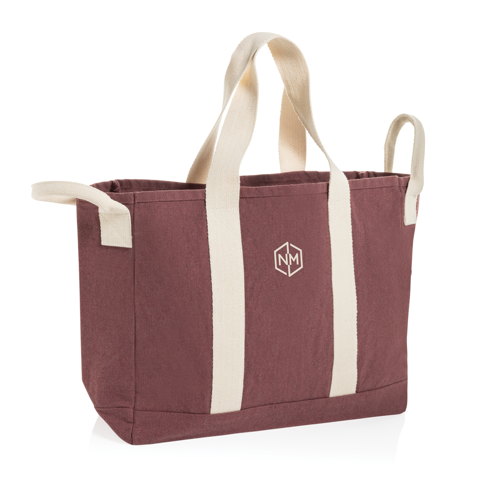 Bolsa playa BEAU AWARE™ lona reciclada 400 g/m² asa lateral