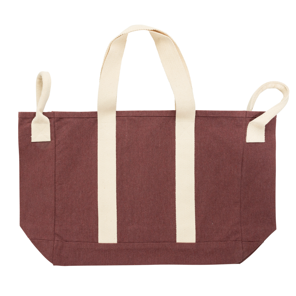 Bolsa playa BEAU AWARE™ lona reciclada 400 g/m² asa lateral