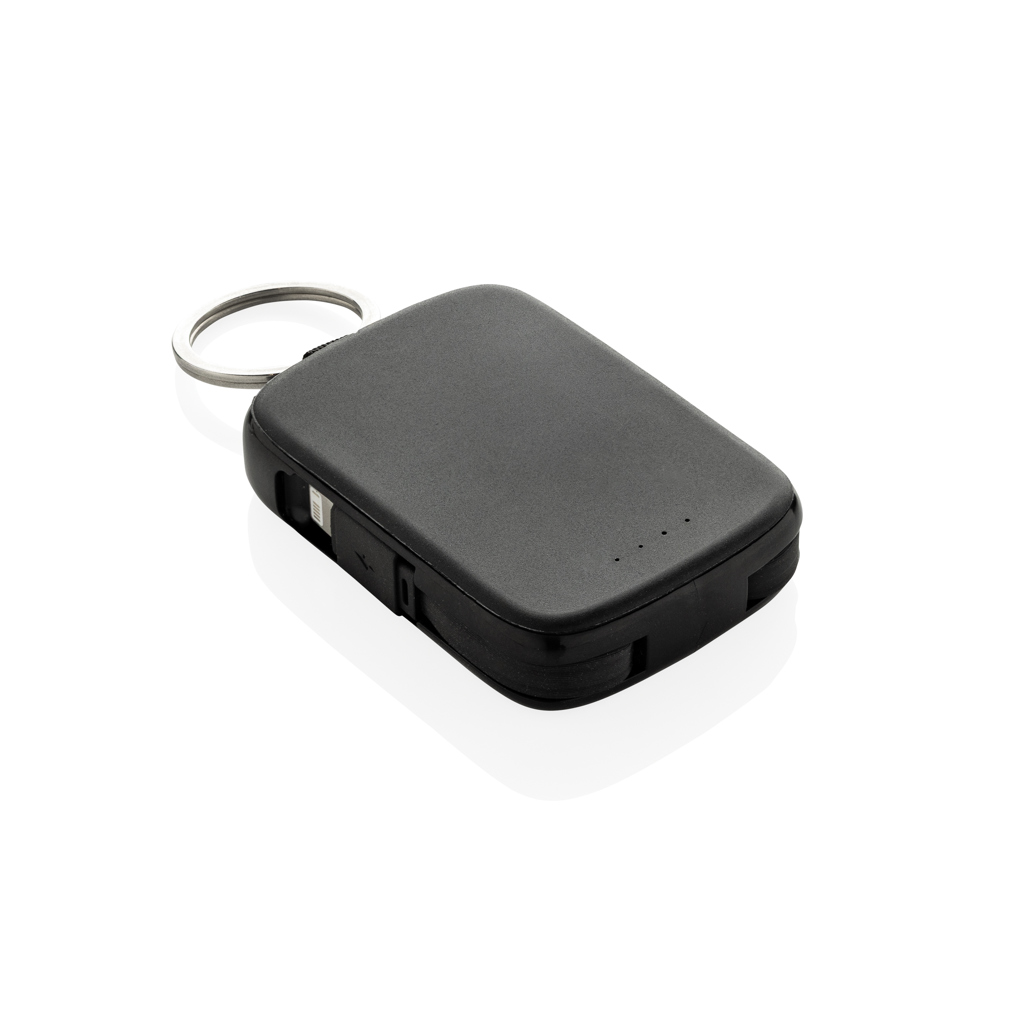Nexo RCS keychain 2000 mah powerbank with integrated cables