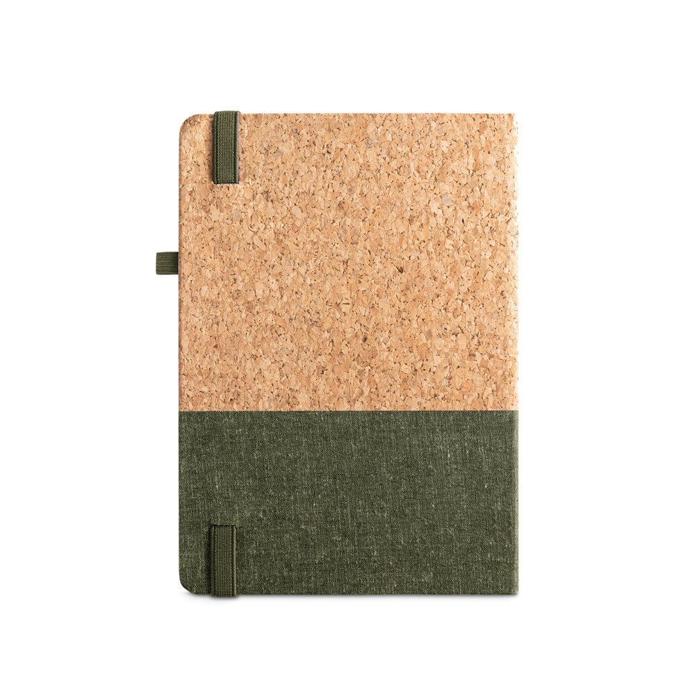 QUENTAL A5. Agenda de corcho y lino
