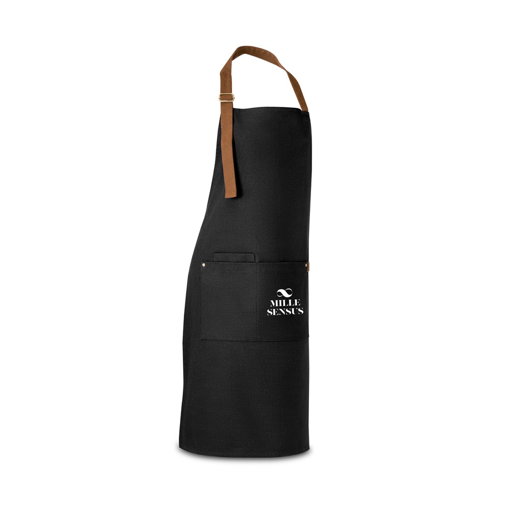 VESPER. 100% cotton canvas apron (300 g/m²) with metal details