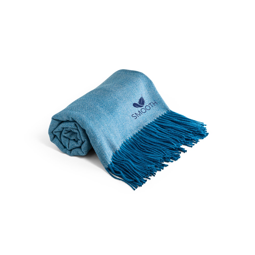 SMOOTH. 100% acrylic blanket with ribbon and personalisation card (270 g/m²)
