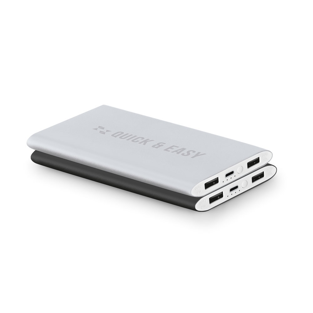NOBEL. Power bank 7.200 mAh in recycled aluminium (100% rAL)