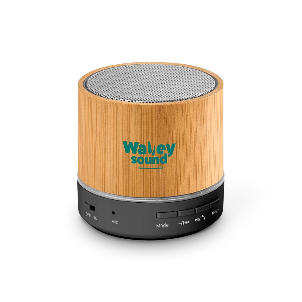 RE-GLASHOW. Altavoz portátil de 3 W con 4 h 30 min de autonomía en ABS reciclado (100% rABS)