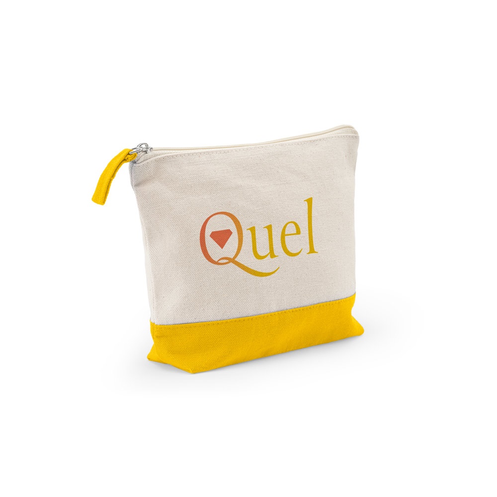 DAPHNE. 100% cotton cosmetic bag (340 g/m²) two-tone