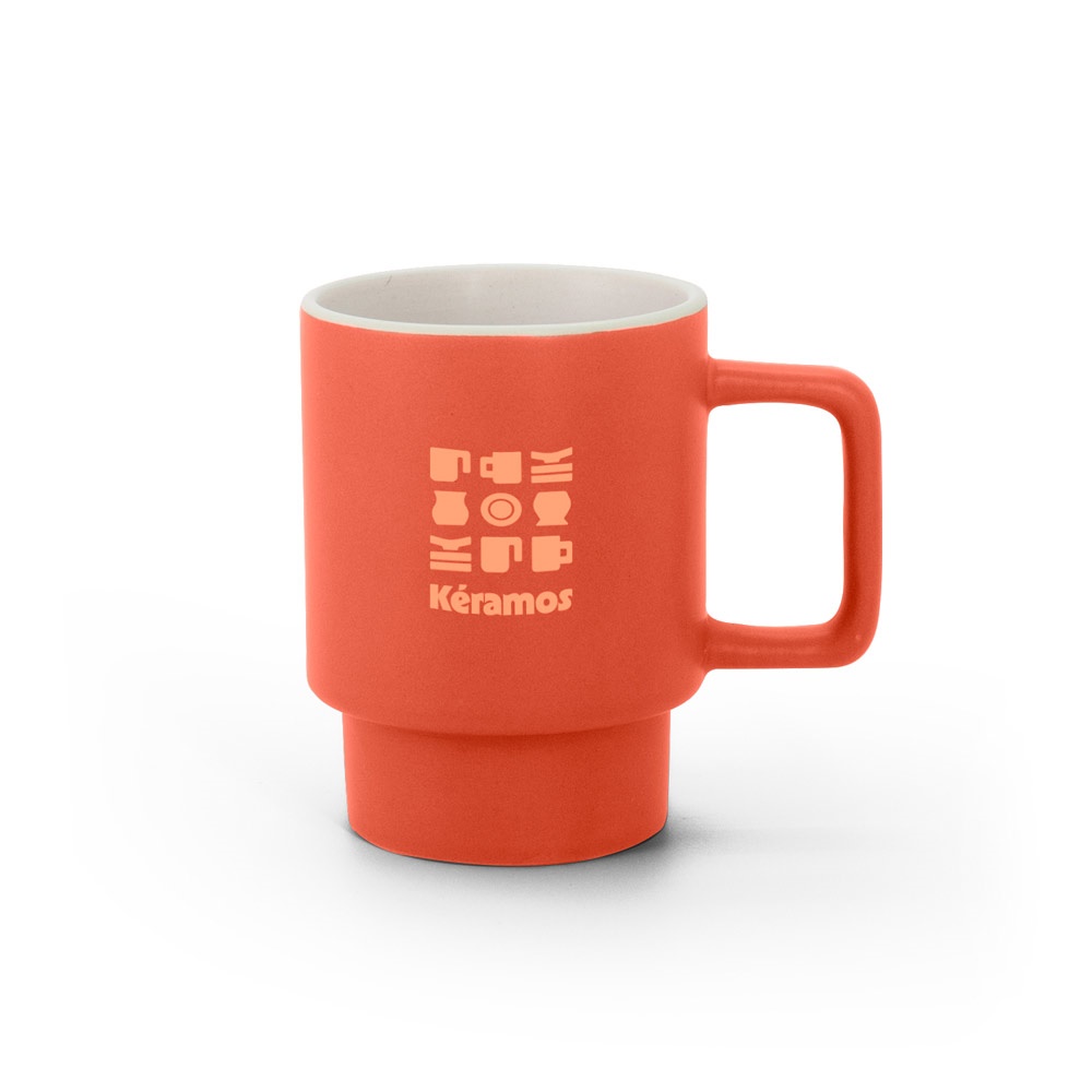 KUERTEN. Taza de cerámica con acabado mate, 330 mL