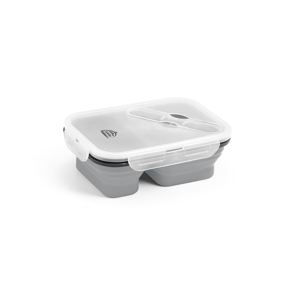 DILL. Lunch Box. Retractable hermetic box in silicone and PP (480 and 760 mL)