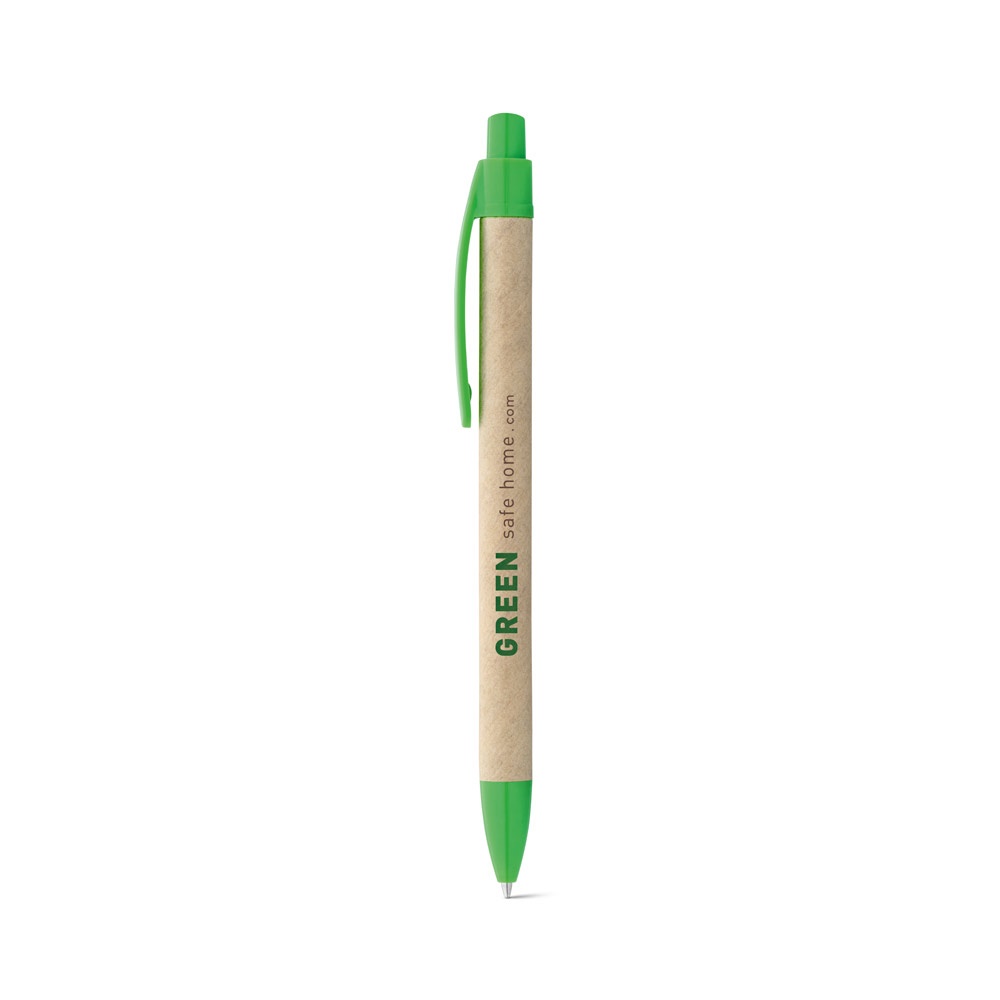 REMI. Ballpoint pen made from 100% recycled paper with clip