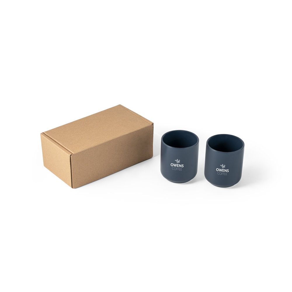 OWENS. Juego de tazas de cerámica