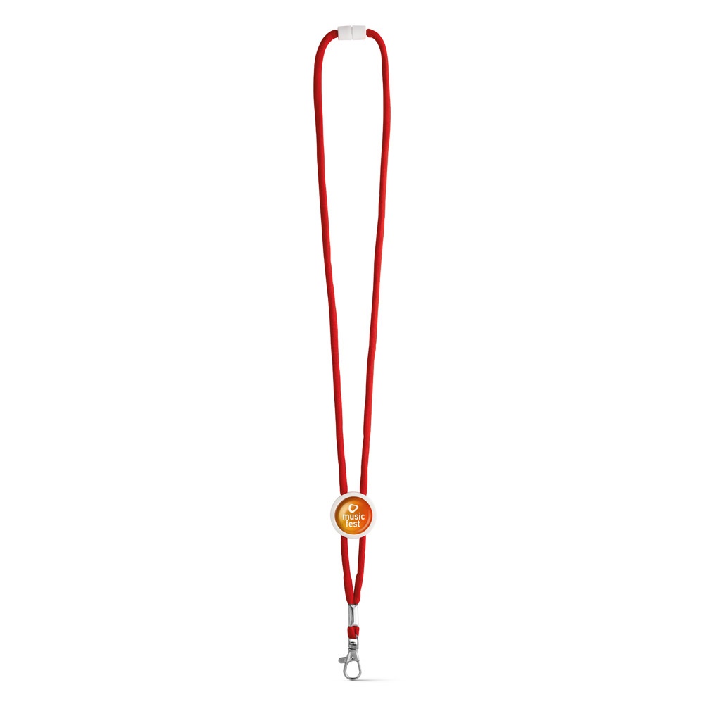 WEAVE. Adjustable polyester lanyard