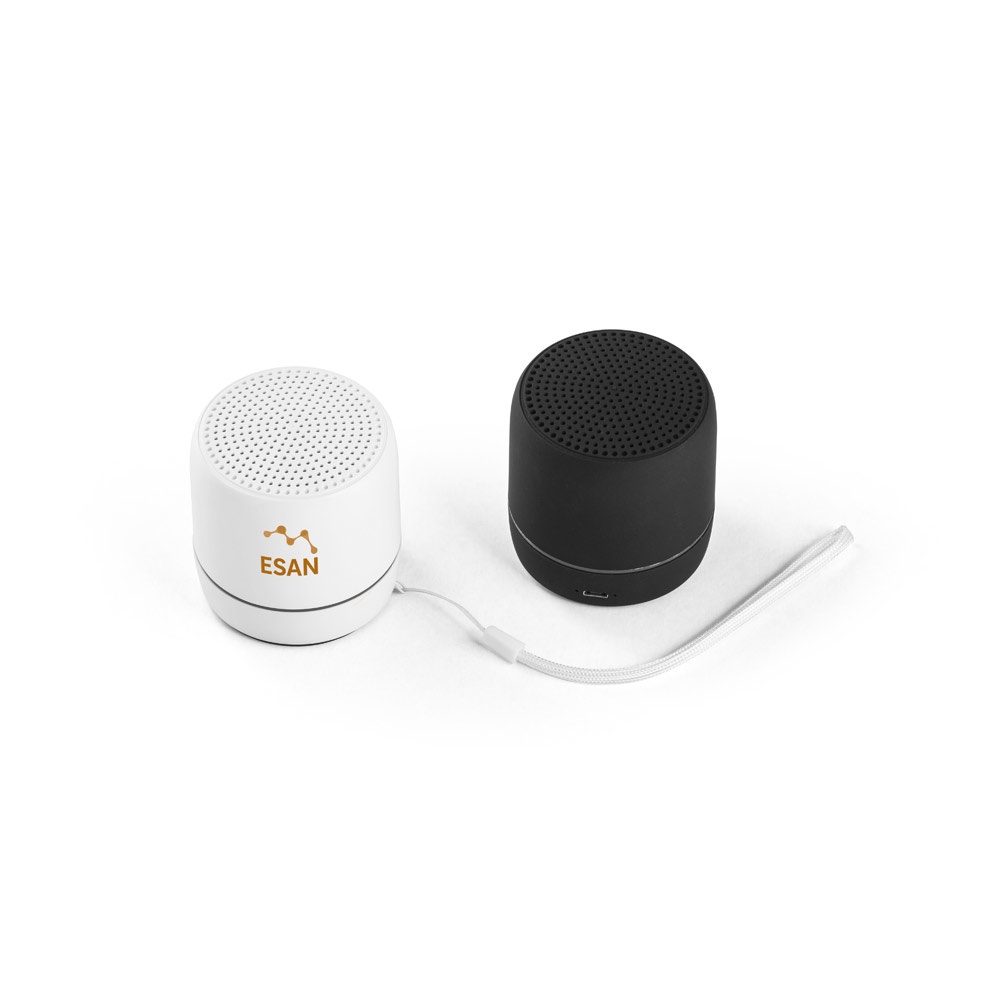 TURING. Portable 3W speaker with 4 hours of battery life on recycled ABS (100% rABS)