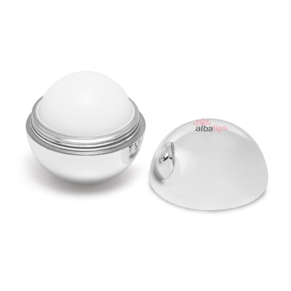 ALBA. Protector labial suministrado en un envase de ABS