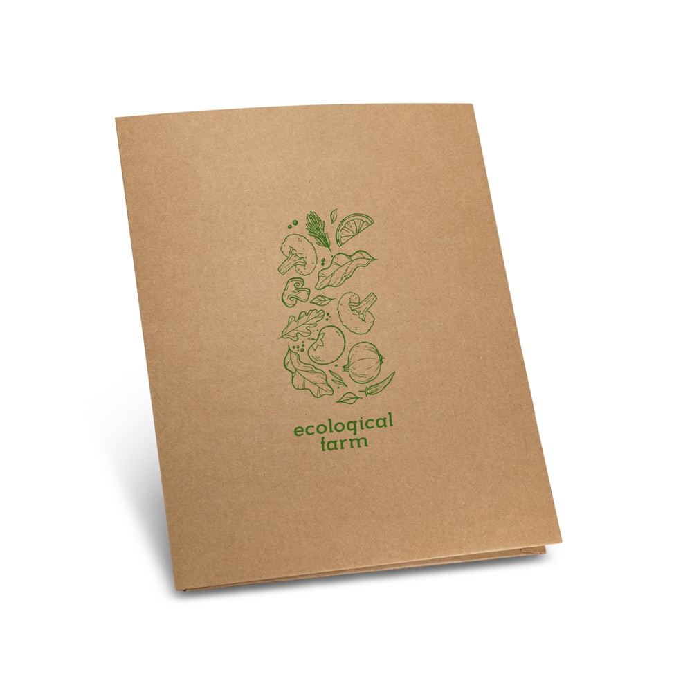 PUZO. A4 100% recicled paper document folder (400 g/m²)