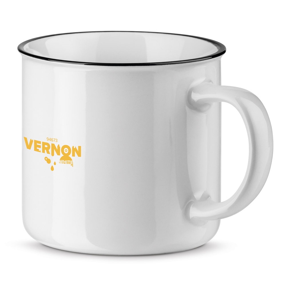 VERNON WHITE. Taza de cerámica de 340 ​​ml