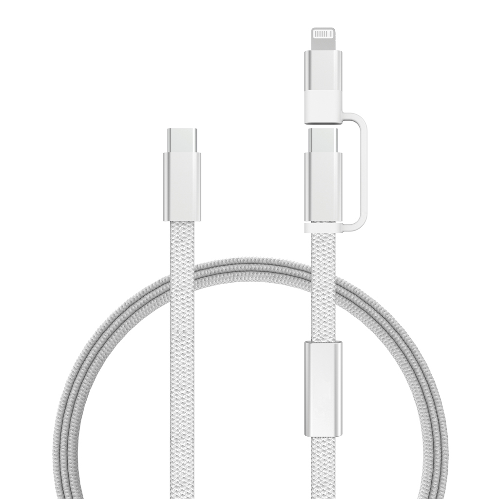 Cable de carga rápida 2 en 1 Arc RCS de 60W y 120 cm