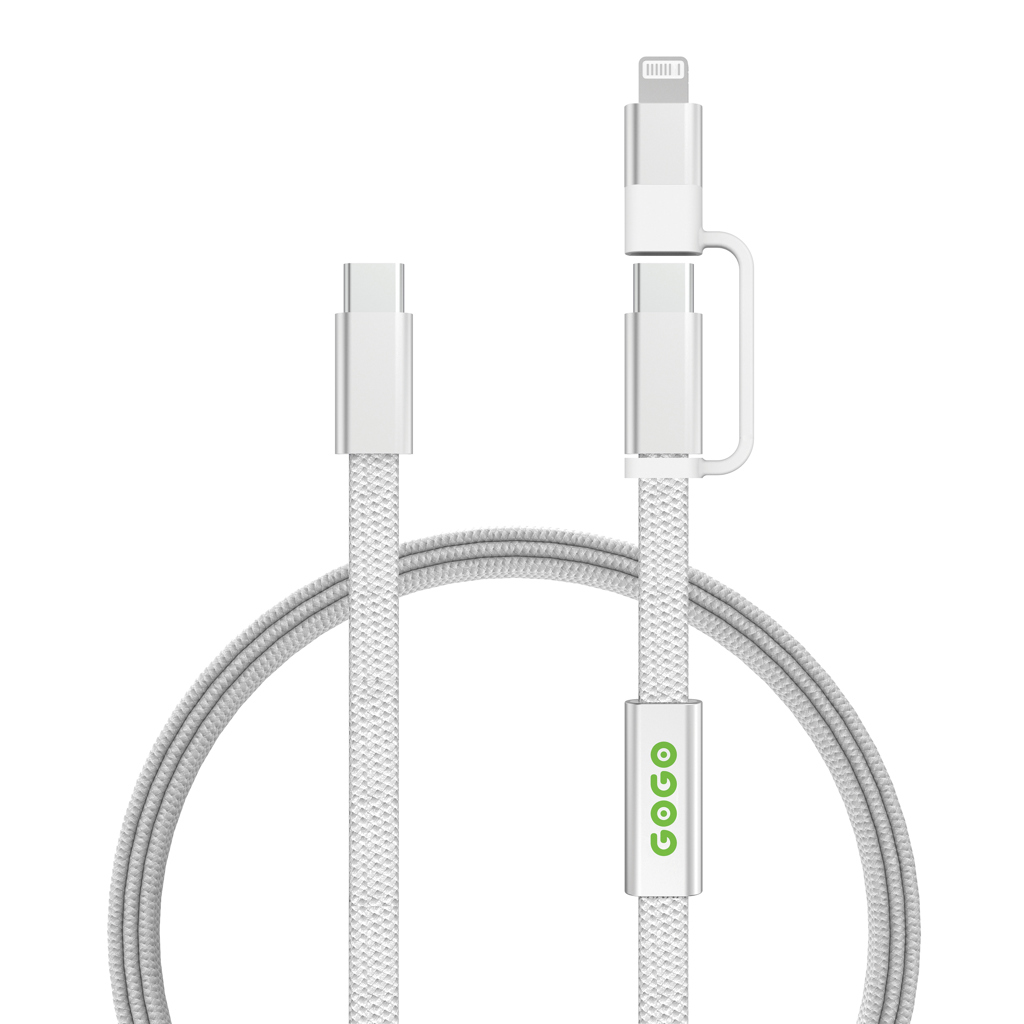 Cable de carga rápida 2 en 1 Arc RCS de 60W y 120 cm