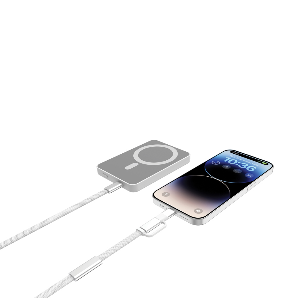 Cable de carga rápida 2 en 1 Arc RCS de 60W y 120 cm