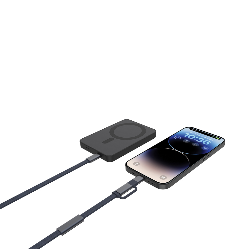 Cable de carga rápida 2 en 1 Arc RCS de 60W y 120 cm